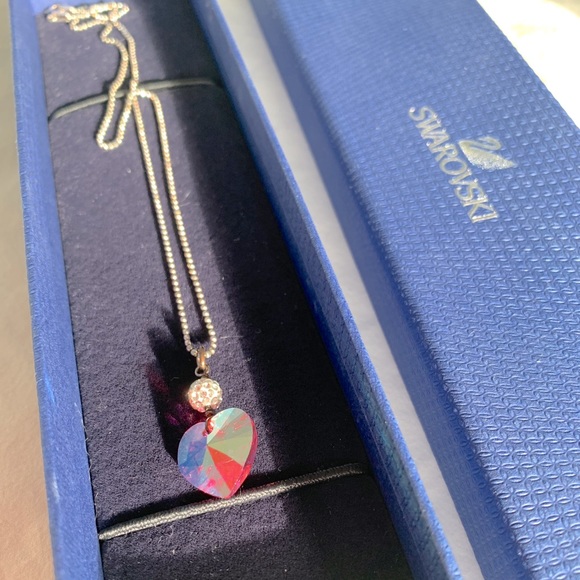 Swarovski Pink Heart Crystal Necklace - Picture 4 of 4
